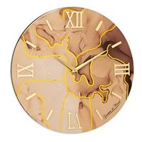 Orologio Marmo 40 Cm Tortora