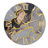 Orologio Marmo 40 Cm Nero