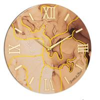 Orologio Marmo 60 Cm Tortora