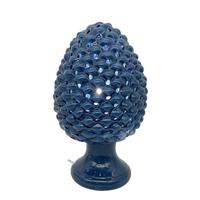 Lampada Pigna Forata 38 Cm Blu