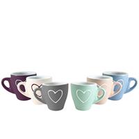 6 Tazzine Cuori 56142