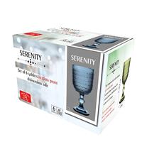 6 Calici Serenity Blu 6 Calici Serenity Blu