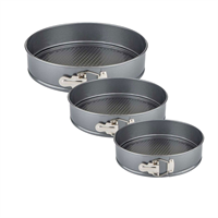 3 Tortiere Con Cerniera 18/20/22 Cm. H6.8 3 Tortiere Con Cerniera 18/20/22 Cm. H6.8