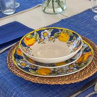 Servizio Piatti 18 Pz La Costiera Limoni Servizio Piatti 18 Pz La Costiera Limoni