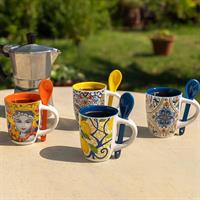 Tazza Caffe' Con Cucchiaino Tazza Caffe' Con Cucchiaino