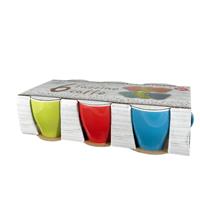 6 Tazze Caffe' Colorate