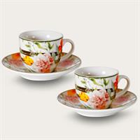 2 Tazze The C/Piatto Flower