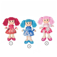 Bambola Pezza 30 Cm Capelli Colorati