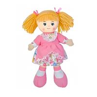 Bambola Pezza 30 Cm Vestito Fiori+Grembiulino