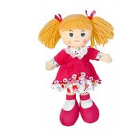 Bambola Pezza 30 Cm Vestito Fiori+Grembiulino