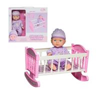 Bambolotto H 30 Cm Snodabil Con Culla