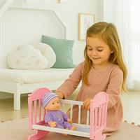 Bambolotto H 30 Cm Snodabil Con Culla