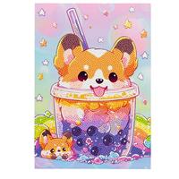 Diamantint Level Up Boba Tea Doggy