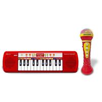 Tastiera 24 Tasti Con Microfono Karaoke Rossa Bontempi