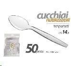 50 Cucchiai Riutilizzabili 15Cm