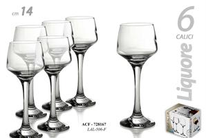 6 Calici Liquore  80 Cc Parsifal