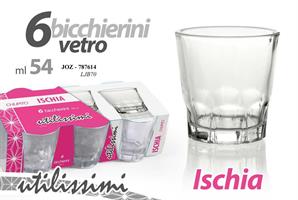 6 Bicchieri 54 Ml Ischia 5,4 Cm