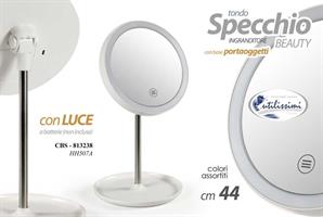 Specchio Led Bianco Tondo 35*17 Cm