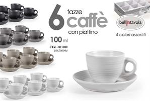 6 Tazzine Caffe' As 100 Ml