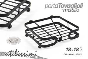 Porta Tovaglioli Ferro 18*18*5 Cm