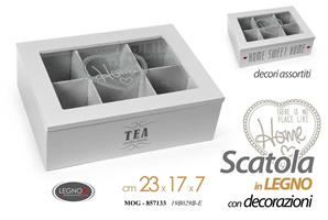 Scatola Rettangolare Bianca  23*17*7 Cm