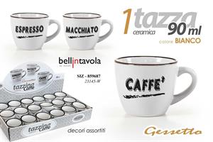 Tazzina 90 Ml As.Gesso