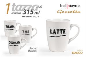 Tazza Mug 315 Ml Gesso Bianco
