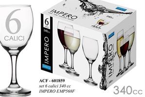 6 Calici Acqua 340 Cc Impero