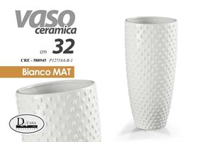 Vaso Bianco 32 Cm