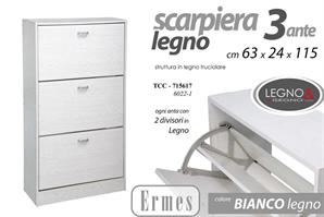 Scarpiera 3P Ermes 63*24*115 Cm