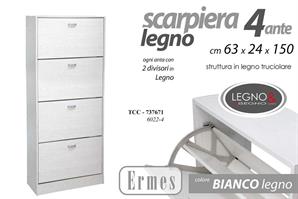 Scarpiera 4P Ermes 63*24*150 Cm