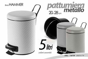 Pattumiera 5Lt Hammer 20*28 Cm