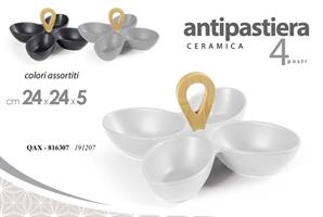 Antipastiera 4 Ass 24*24*5 Cm