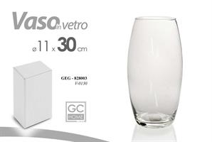 Vaso Vetro Trasparente 11*30 Cm
