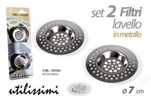2 Filtri Lavandino Met D 7 Cm