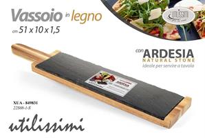 Vassoio Legno+Ardesia 51*10 Cm