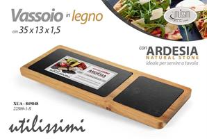Vassoio Legno+Ardesia 35*13*1,5 Cm