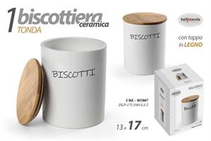 Biscottiera Biaanca Tonda 13*17 Cm