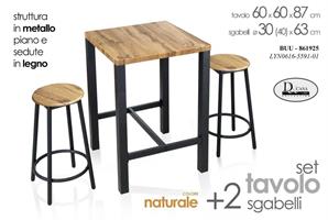 Tavolo Con 2 Sgabelli