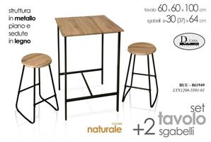 Tavolo Con 2 Sgabelli