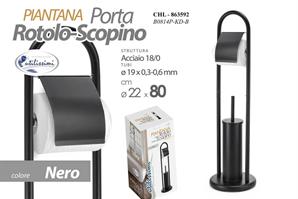 Porta Scopino+Carta Igienica 19 Mm 80 Cm