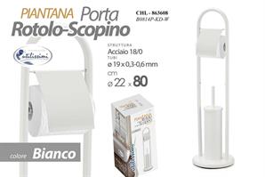 Porta Scopino+Carta Igienica 19 Mm 80 Cm