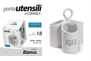 Porta Posate Ceramica 17*18 Cm