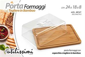 Porta Formaggio Bamboo 24*18*8 Cm