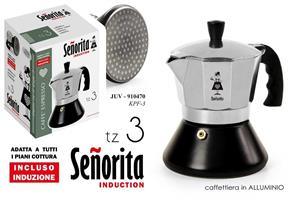Caffettiera Moka Induzione 3 Tazze 150 Ml