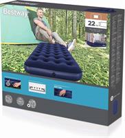 Airbed Blu Floccato Singolo 188X99X22Cm