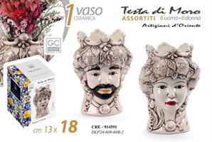 Testa Moro Ass 14*13*18 Cm