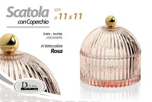 Scatola Rosa 11*11 Cm
