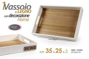 Vassoio Rettangolare Home Bianco 35*25 Cm
