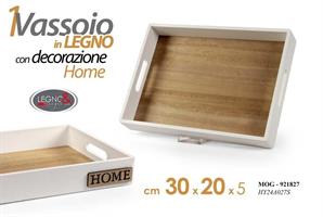 Vassoio Rettangolare Mdf Bianco 30*20 Cm